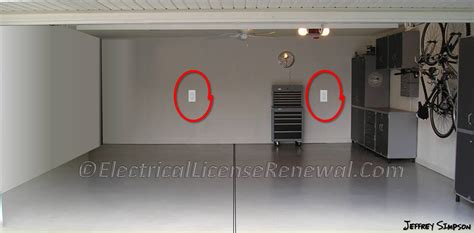 electrical outlet box position garage|garage outlet placement.